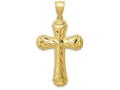 FJC Finejewelers 10k Yellow Gold Bright Cut Cross Charm
