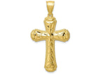 FJC Finejewelers 10k Yellow Gold Bright Cut Cross Charm