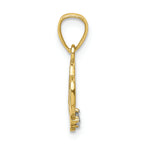 FJC Finejewelers 10k Yellow Gold CZ Heart Charm