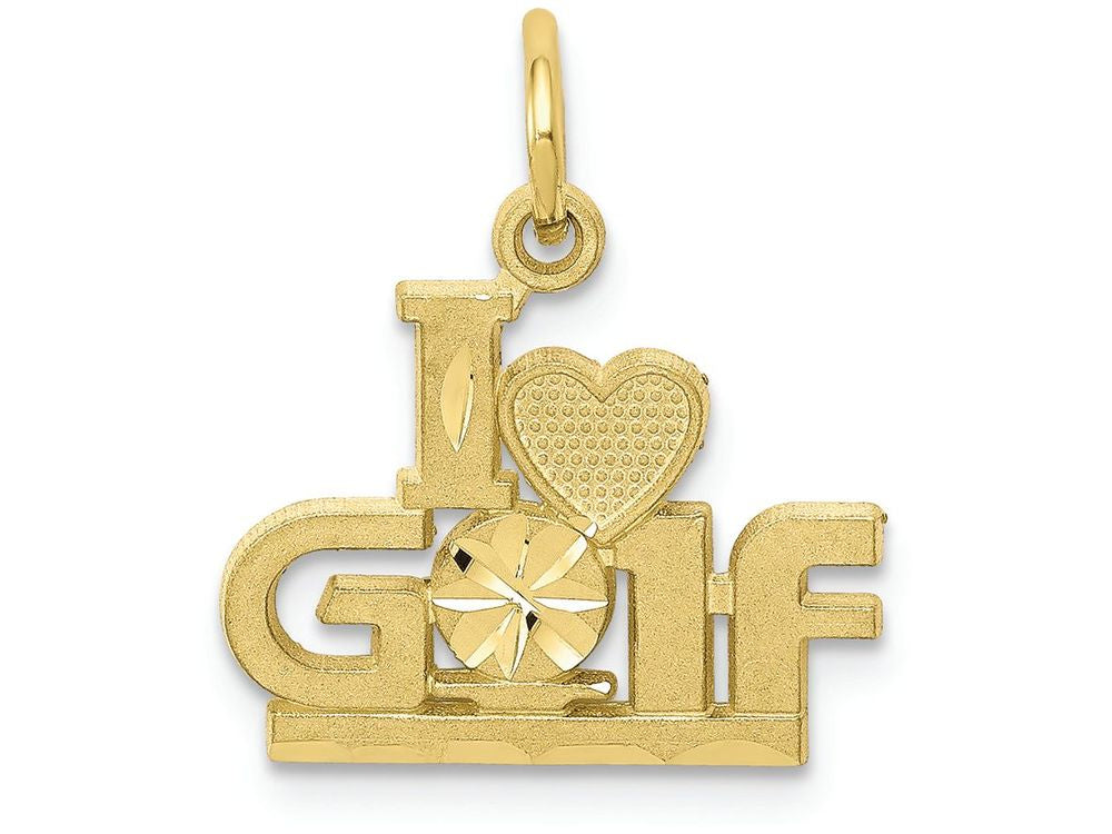 FJC Finejewelers 10k Yellow Gold Golf Charm