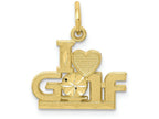 FJC Finejewelers 10k Yellow Gold Golf Charm