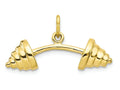 FJC Finejewelers 10k Yellow Gold Solid Barbell Charm