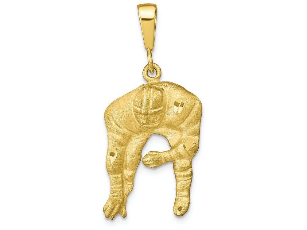 FJC Finejewelers 10k Yellow Gold Football Charm