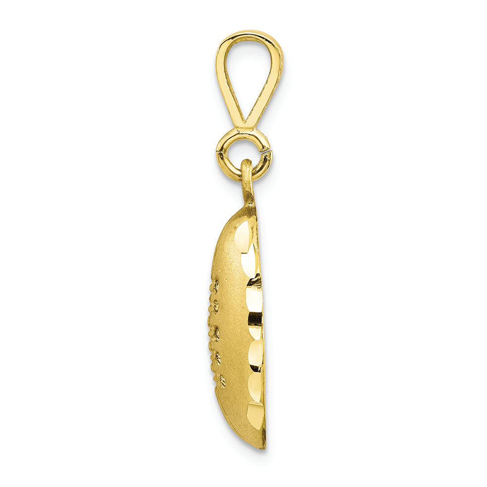 FJC Finejewelers 10k Yellow Gold Football Charm