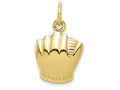 FJC Finejewelers 10k Yellow Gold Baseball Charm