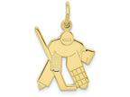 FJC Finejewelers 10k Yellow Gold Hockey Charm