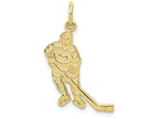 FJC Finejewelers 10k Yellow Gold Hockey Charm