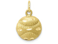 FJC Finejewelers 10k Yellow Gold Baseball Charm