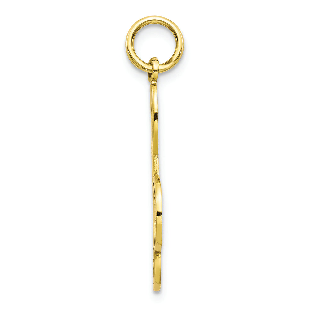 FJC Finejewelers 10k Yellow Gold Treble Clef Charm