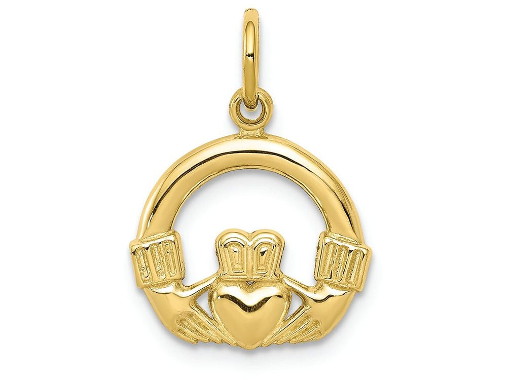 FJC Finejewelers 10k Yellow Gold Claddagh Charm
