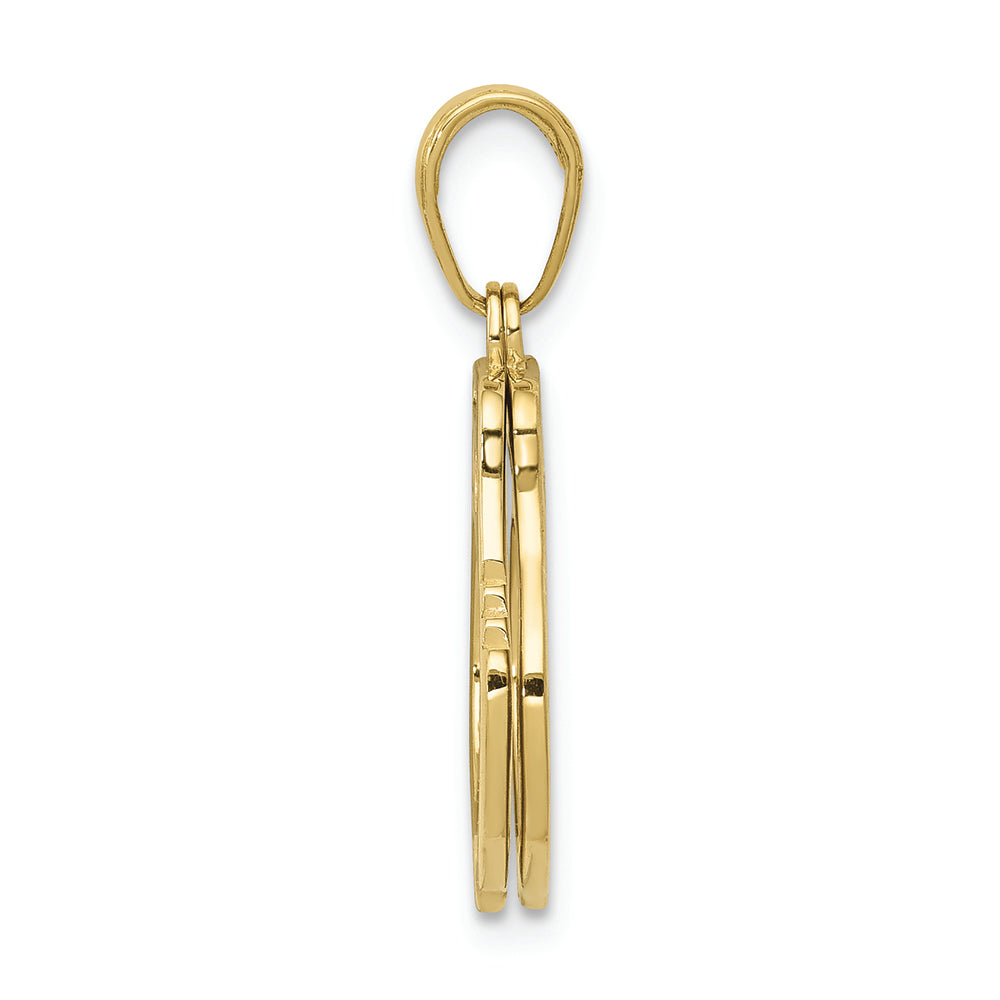FJC Finejewelers 10k Yellow Gold Handcuffs Charm