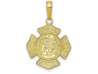 FJC Finejewelers 10k Yellow Gold Small Saint Florian Badge Charm
