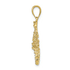 FJC Finejewelers 10k Yellow Gold Solid Polished Open-backed Scorpion Charm