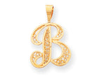 FJC Finejewelers 10k Script Initial B Charm