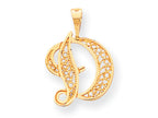 FJC Finejewelers 10k Script Initial D Charm