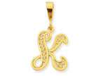 FJC Finejewelers 10k Initial K Charm