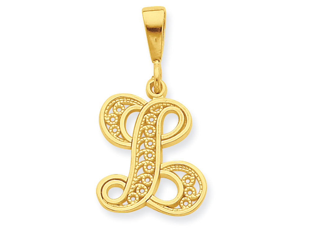 FJC Finejewelers 10k Initial L Charm