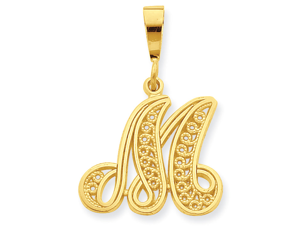 FJC Finejewelers 10k Initial M Charm