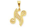 FJC Finejewelers 10k Initial N Charm