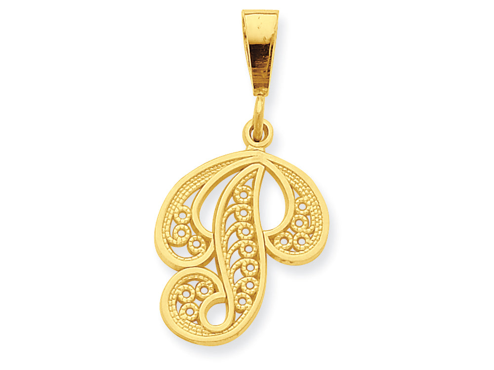 FJC Finejewelers 10k Initial P Charm