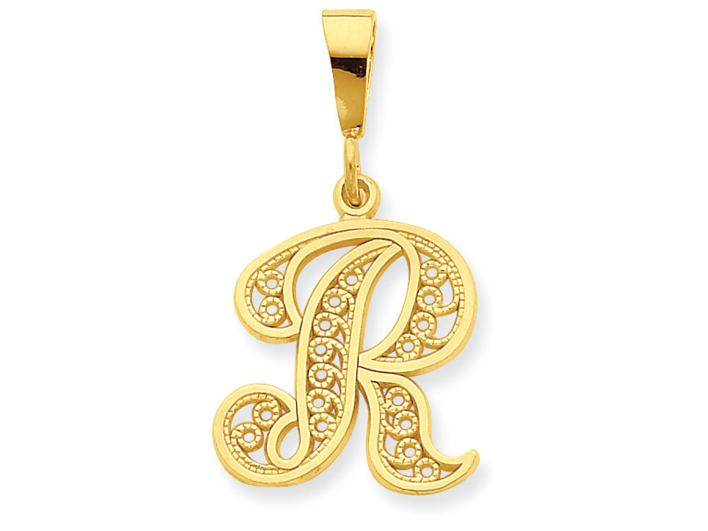 FJC Finejewelers 10k Initial R Charm