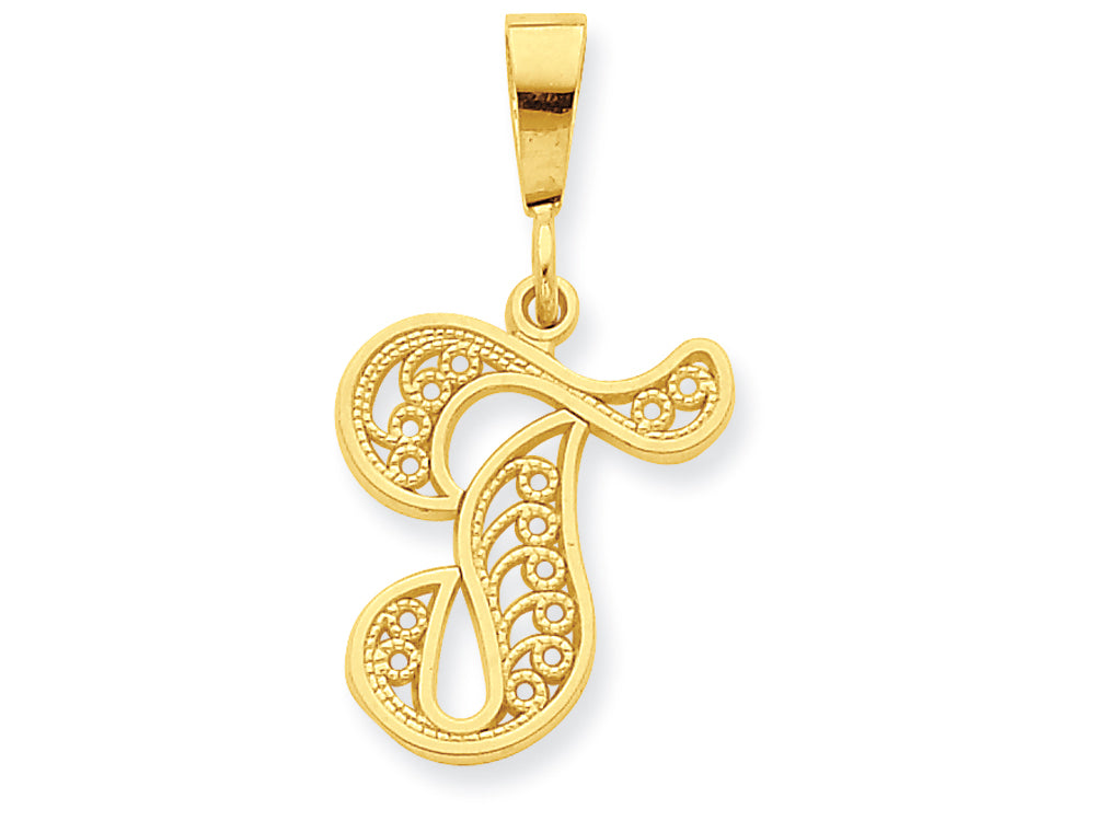 FJC Finejewelers 10k Initial T Charm