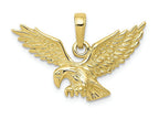 FJC Finejewelers 10k Yellow Gold 3d Eagle Landing Charm