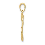 FJC Finejewelers 10k Yellow Gold Solid Polished Anchor Charm
