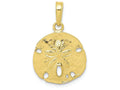 FJC Finejewelers 10k Yellow Gold Polished Sand Dollar Charm