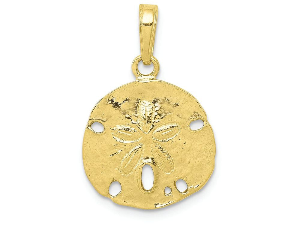 FJC Finejewelers 10k Yellow Gold Polished Sand Dollar Charm