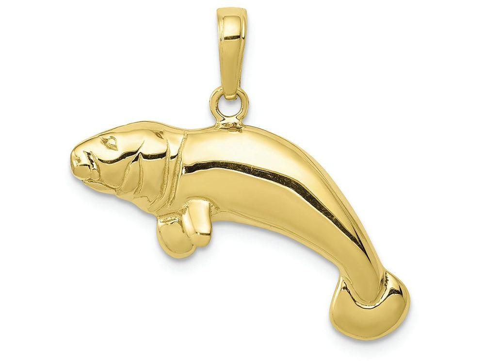FJC Finejewelers 10k Yellow Gold Solid Polished Manatee Charm