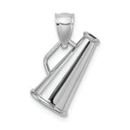 FJC Finejewelers 10k White Gold 3d Megaphone Charm