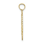 FJC Finejewelers 10k Yellow Gold Solid Polished Framed Gymnast Charm