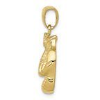 FJC Finejewelers 10k Yellow Gold Solid Polished Open-backed Boxing Gloves Charm