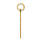 FJC Finejewelers 10k Yellow Gold Solid Flat-backed Eastern Orthodox Cross Charm