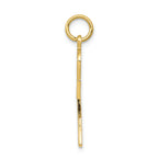 FJC Finejewelers 10k Yellow Gold Solid Flat-backed Ankhegyptian Cross Charm