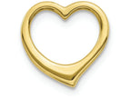 FJC Finejewelers 10k Yellow Gold 3d Floating Heart Charm