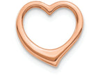 FJC Finejewelers 10k Rose Gold 3d Floating Heart Charm
