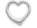 FJC Finejewelers 10k White Gold 3d Floating Heart Charm