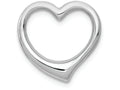 FJC Finejewelers 10k White Gold 3d Floating Heart Charm