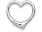 FJC Finejewelers 10k White Gold 3d Floating Heart Charm