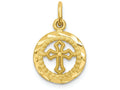 FJC Finejewelers 10k Yellow Gold Cross In Frame Charm