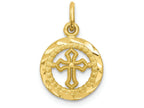FJC Finejewelers 10k Yellow Gold Cross In Frame Charm