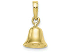 FJC Finejewelers 10k Yellow Gold 3d Moveable Bell Charm
