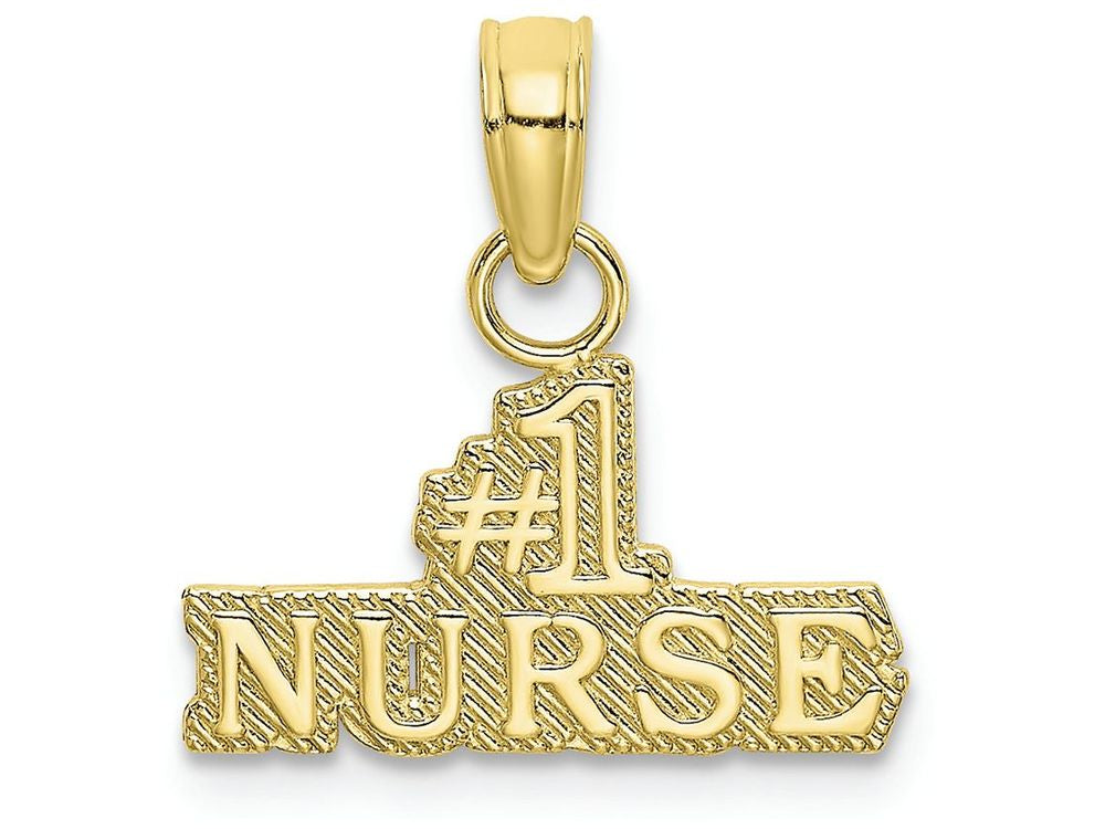 FJC Finejewelers 10k Yellow Gold #1 Nurse Charm