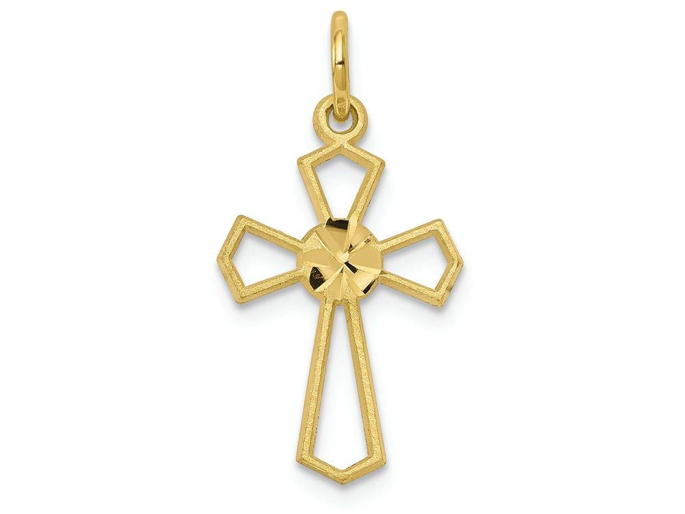 FJC Finejewelers 10k Yellow Gold Cross Charm