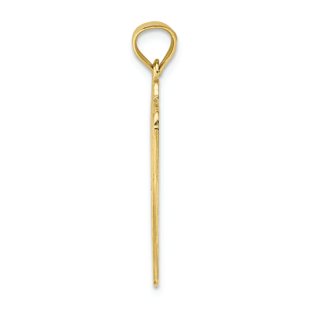 FJC Finejewelers 10k Yellow Gold Dad Of The Year Plaque Charm