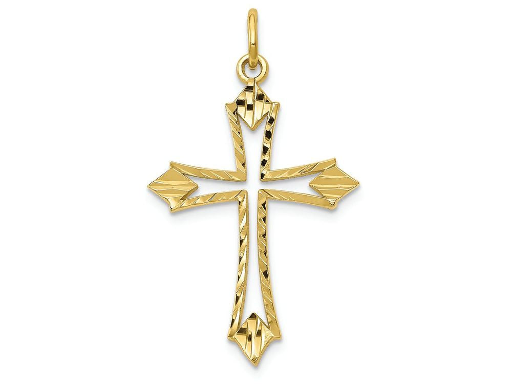 FJC Finejewelers 10k Yellow Gold Cross Charm