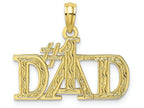 FJC Finejewelers 10k Yellow Gold #1 Dad Charm