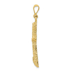 FJC Finejewelers 10k Yellow Gold Bright Cut Cross Charm